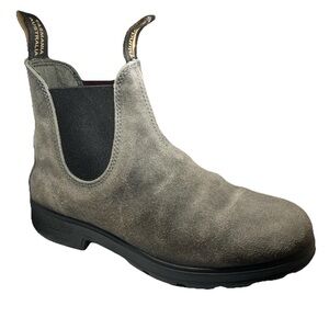Blundstone Women's Classic Chelsea Boots Charcoal Grey Leather AU 6.5 US